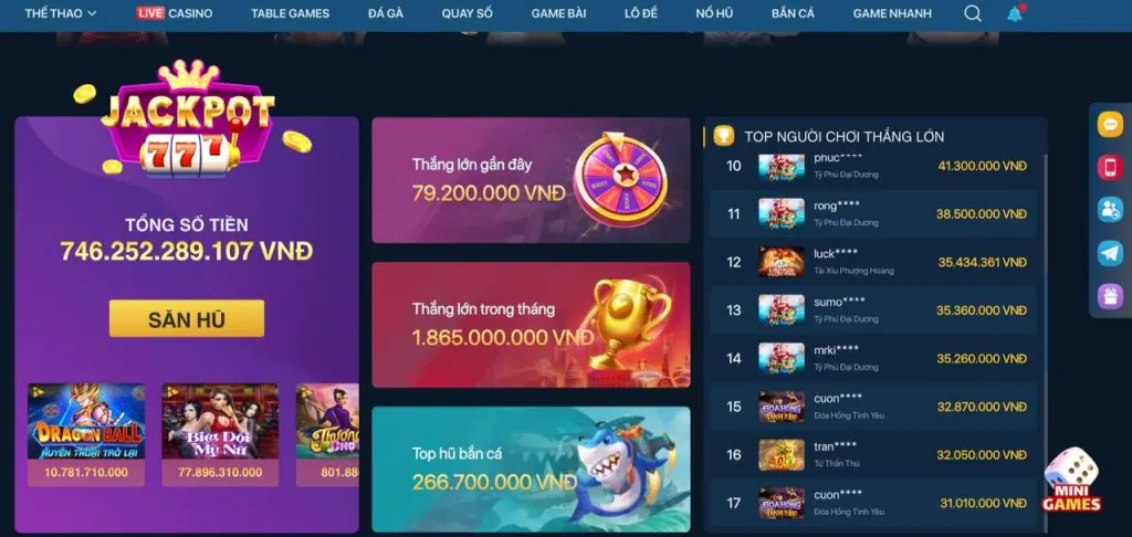 Đa dạng trò chơi cá cược tại ax88 nổ hũ